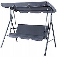 Качеля садова 3-місна з матрацом гойдалка для саду/дачі, до 260 кг, фото 5