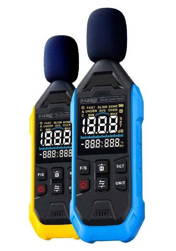 FNIRSI FDM01 шумомір, вимірювання рівня шума від 30 до 130 дБ, фільтр А
