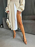 Жіноча сукня софт міді з відкритими плечима, фото 6