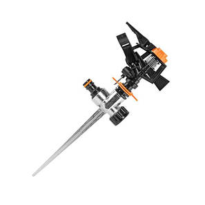 Зрошувач пульсівний пластиковий на металевому 
кілку, BLACK LINE, ECO-6024K, фото 1