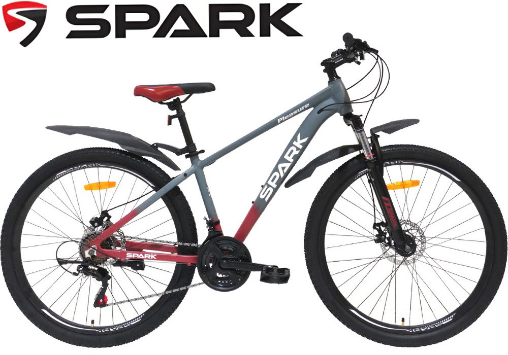 Велосипед спортивний 27.5 SPARK PLEASURE алюмінієва рама 15", фото 1