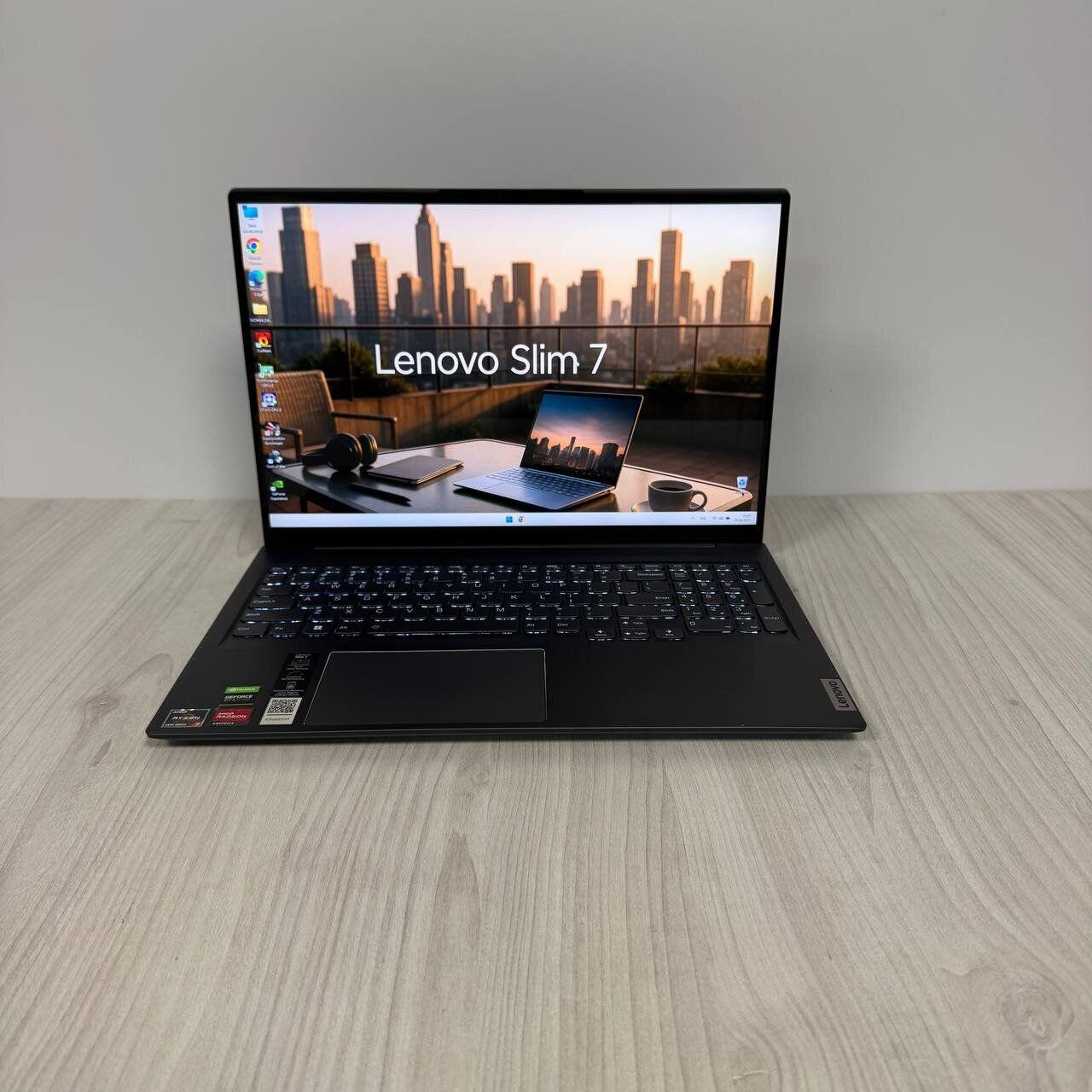 Б/в Ігровий ноутбук Б-клас Lenovo Slim 7 16ARH7 16" 2560x1600 Touch| Ryzen 7 6800HS| 16GB RAM| 512GB SSD NVMe| RTX 3050 4GB