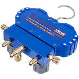 Манометричний колектор 2-вентильний VALUE VMG-2 R410А-B + шланги 3шт (R410 R407 R22 R134), фото 5