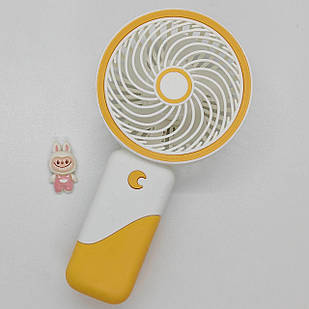 Дитячий портативний вентилятор LABUBU з акумулятором і підставкою - маленький ручний міні-вентилятор