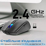 Миша бездротова Promate Kitt Black, фото 6