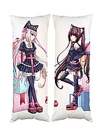 Подушка дакимакура Чокола Ванила Некопара Кошачий Рай декоративная ростовая подушка для обнимания
