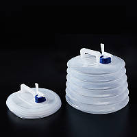 Складана каністра для води з краном і ручкою 10 л, пластик