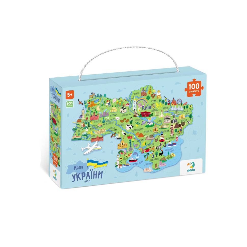 300267 Пазл «Карта України» 100 елементів, фото 1