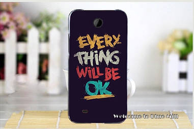 Силіконовий чохол для HTC Desire 300 з картинкою everything will be ok