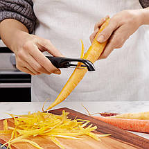 Овочечистка OXO SoftWorks Swivel Peeler, чорна (80051), фото 4