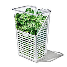 Контейнер для зелені OXO Good Grips Produce Saver Herb Keeper, 11,4 × 15,2 × 28,7 см, білий (11387800), фото 3
