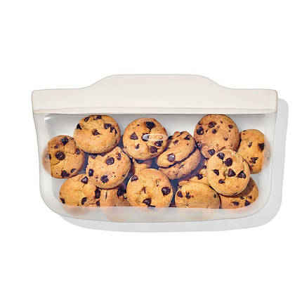 Силіконовий пакет OXO Good Grips Silicone Reusable Bag Snack, 0,332 л 16 × 12,5 см, прозорий (11386300), фото 1
