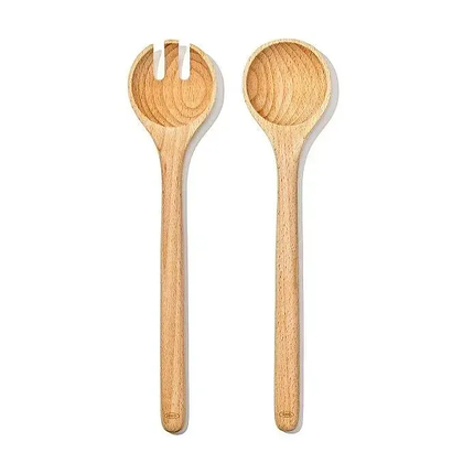 Набір салатних приборів OXO Beechwood Salad Servers, бук, 2 шт (11397600), фото 1