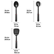 Набір кухонного інструменту OXO SoftWorks Nylon Tool Set, 3 шт, чорні (21232000), фото 2