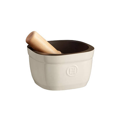Ступка з товкачем Emile Henry Mortar & Pestle, 0,9 л 15 × 15,8 × 9,6 см, Clay (020257), фото 1