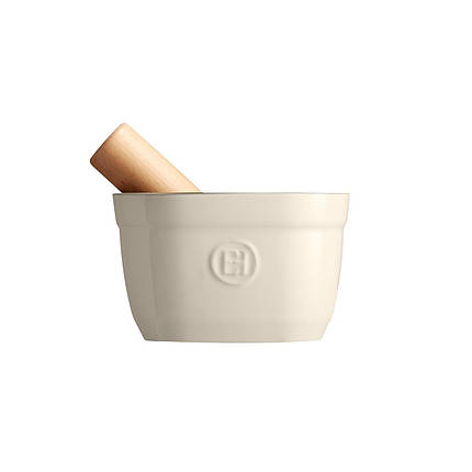 Ступка з товкачем Emile Henry Mortar & Pestle, 0,9 л 15 × 15,8 × 9,6 см, Clay (020257), фото 2