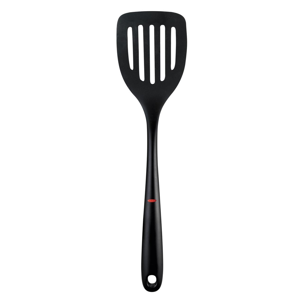 Лопатка нейлонова OXO SoftWorks Nylon Square Slotted Turner, 34 см, чорна (1040612)