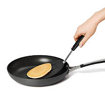Лопатка гнучка OXO SoftWorks Silicone Flexible Pancake Turner, 30 см, чорна (2103000), фото 4