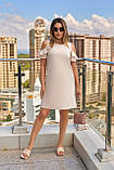 Елегантна літня жіноча сукня міні з відкритими плечима ошатна сукня коротка великих розмірів на літо, фото 7