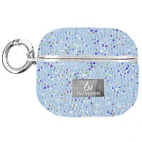 TPU чохол Bling World Rock Diamond для навушників AirPods 4 Блакитний