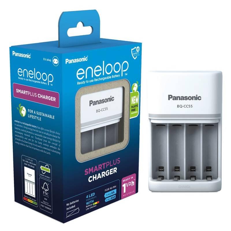 Зарядний пристрій Panasonic Eneloop Smart Quick Charger AA/AAA (BQ-CC55E) DS, фото 1