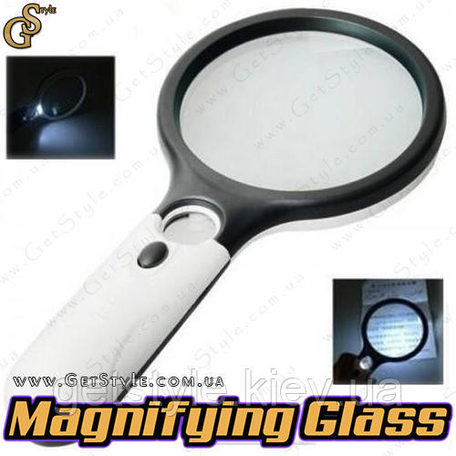 Лупа з підсвічуванням - "Magnifying Glass" з батарейками
