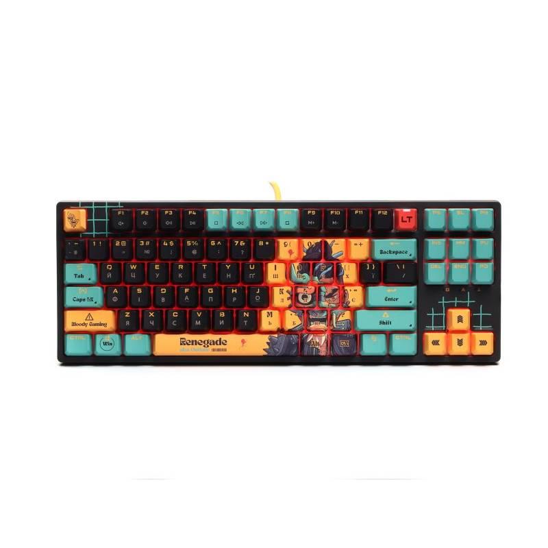 Клавіатура A4Tech Bloody AT87 RGB Renegade Black/Yellow ( чорний, жовтий ) DS