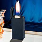 Запальничка EchoJet з голосовим підпалом подвійне полум'я матова Iron Stone US-808ST, фото 2