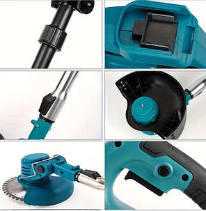 Тример газонний на акумуляторі 150 мм ProMoto 20 В потужний тример для косіння трави, фото 3