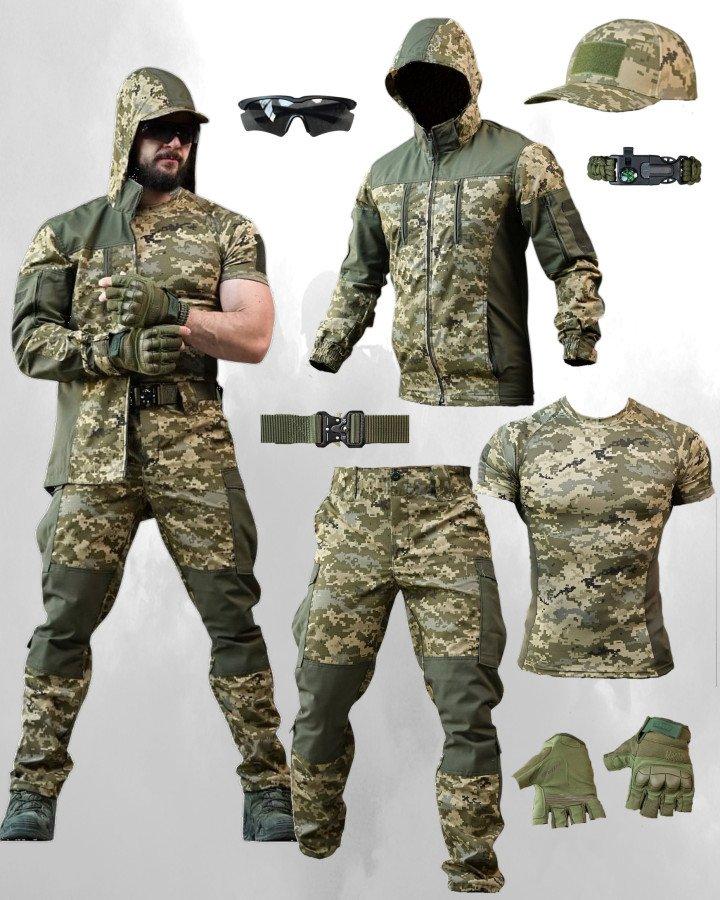 Літній польовий костюм Горка Піксель 8в1 з аксесуарами ПП7568 ТМ, фото 1