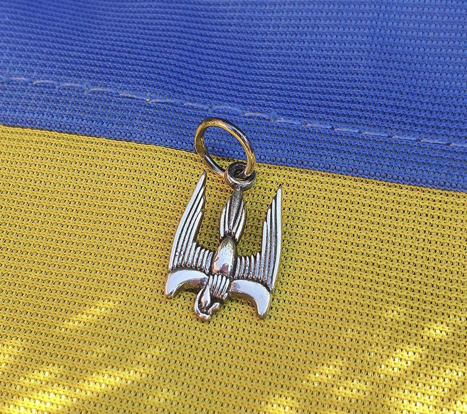 Кулон Сокіл тризуб Maxi Silver 9167
