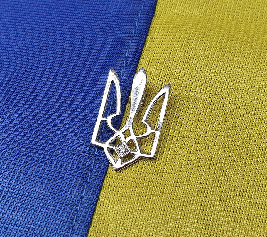Кулон Герб України Maxi Silver 9135