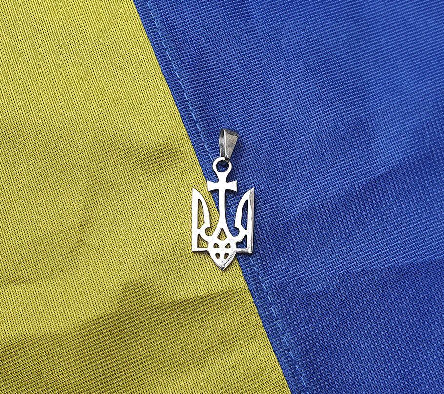 Кулон герб-хрест Maxi Silver 9077