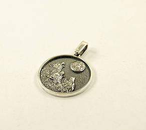 Кулон вовки Maxi Silver 9063, фото 4