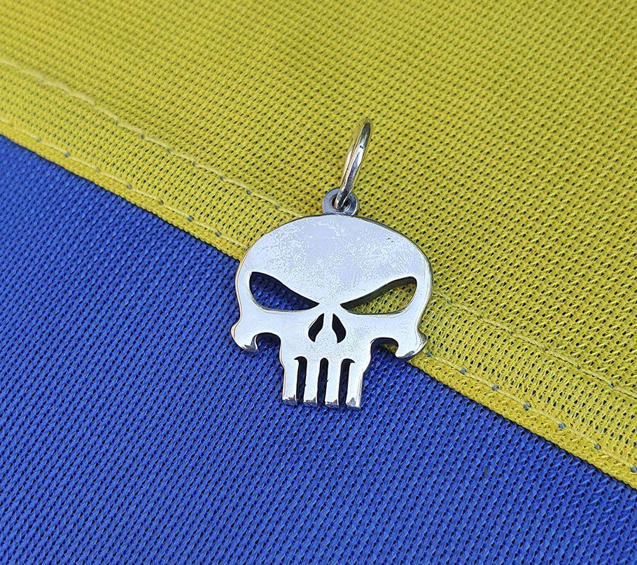 Кулон череп карателя Punisher Maxi Silver 8969
