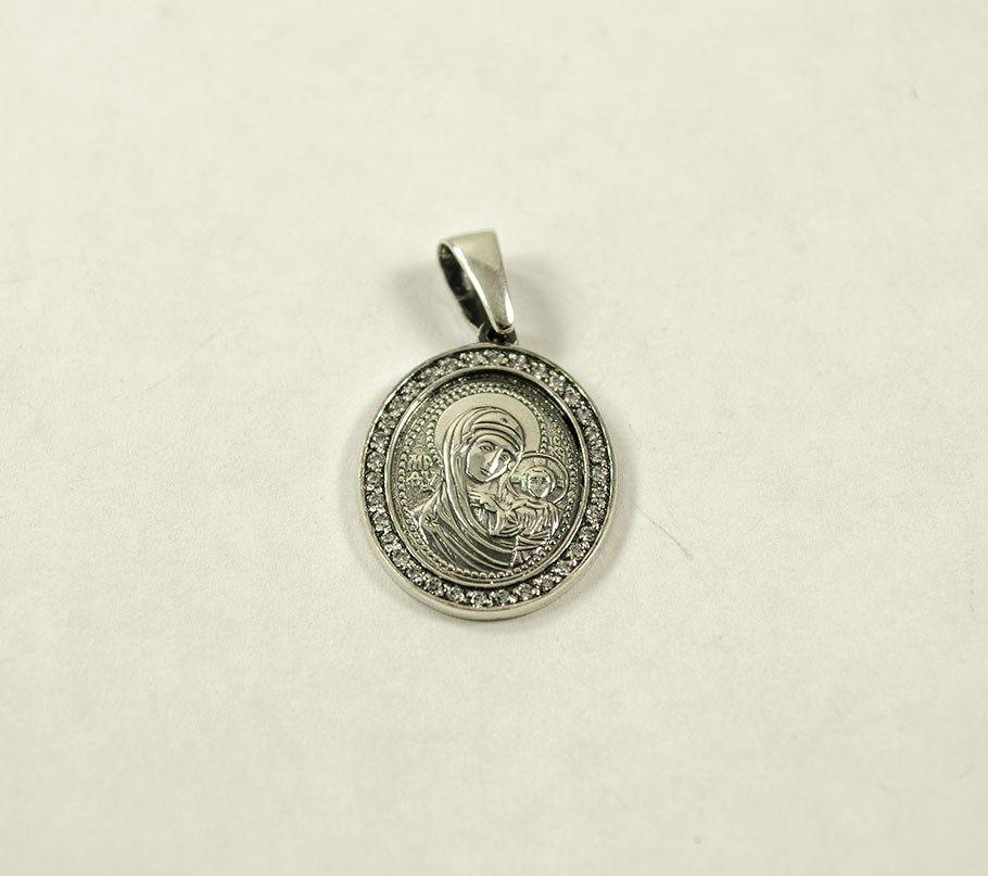 Ладанка Сонечко Казанська Maxi Silver 8930