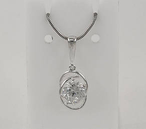 Кулон з білим фіанітом Maxi Silver 7975/1, фото 3