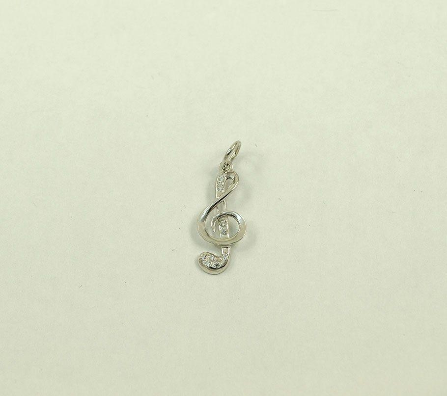 Кулон скрипковий ключ Maxi Silver 8711