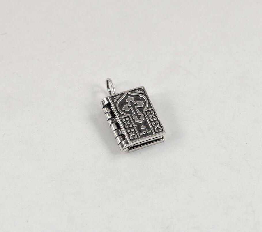 Кулон Книга з молитви Maxi Silver 8012