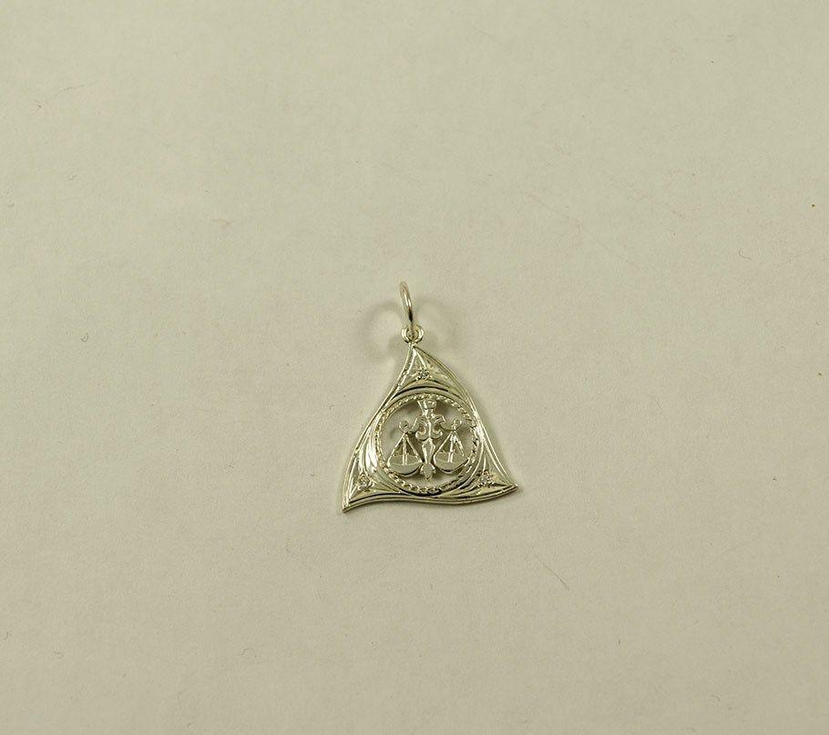 Кулон знак зодіаку Ваги Maxi Silver 4184