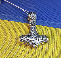 Кулон Молот Тора М'язовий Maxi Silver 9280, фото 6