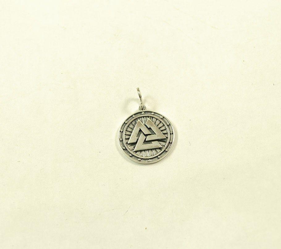 Кулон оберіг валькнут Maxi Silver 8949