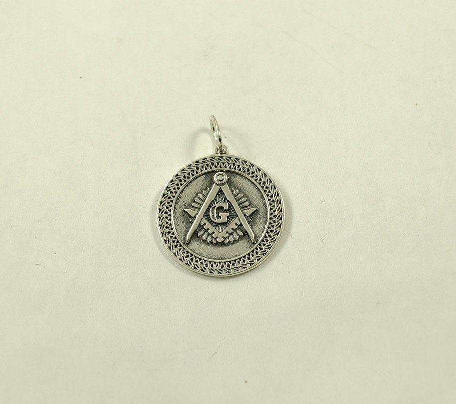 Кулон Масонів Maxi Silver 8948