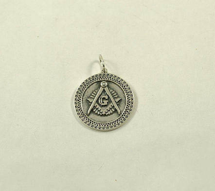 Кулон Масонів Maxi Silver 8948, фото 1