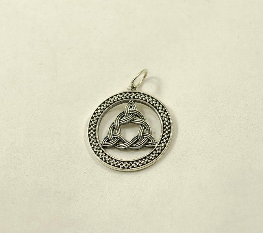 Кулон об'єм триголов Maxi Silver 8932