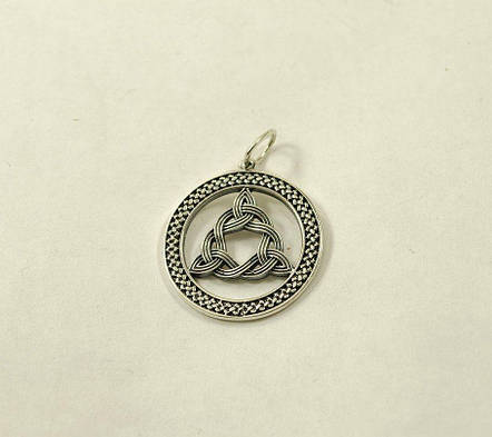Кулон об'єм триголов Maxi Silver 8932, фото 1