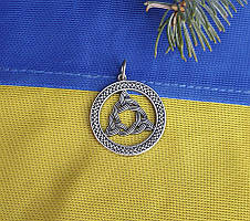 Кулон об'єм триголов Maxi Silver 8932, фото 4
