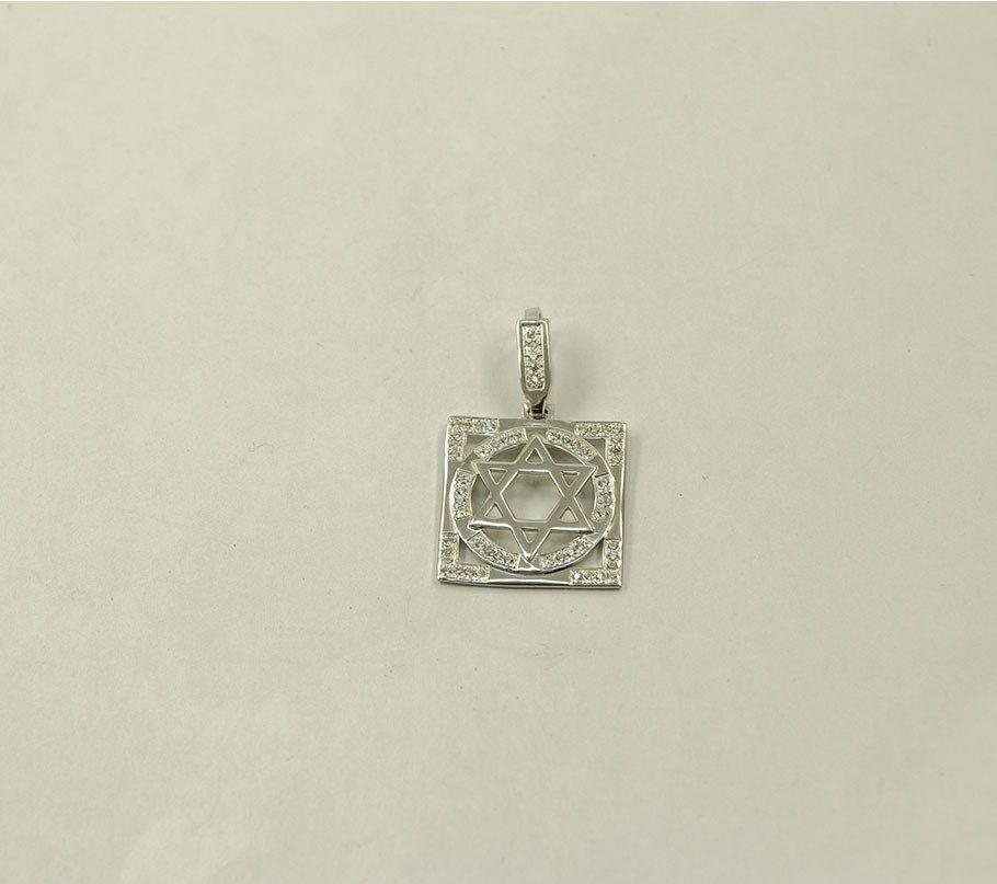 Жіночий кулон Зірка Давида оберег Maxi Silver 7984