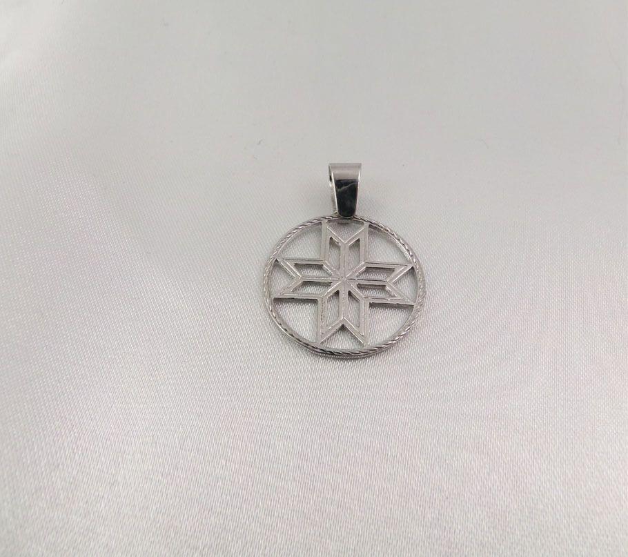 Жіночий кулон Оберег Алатир Maxi Silver 2422