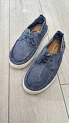Чоловічі якісний текстильні натуральні мокасини з льону